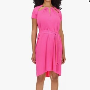 Michael Michael Kors Womens Chain Cocktail Sheath Dress